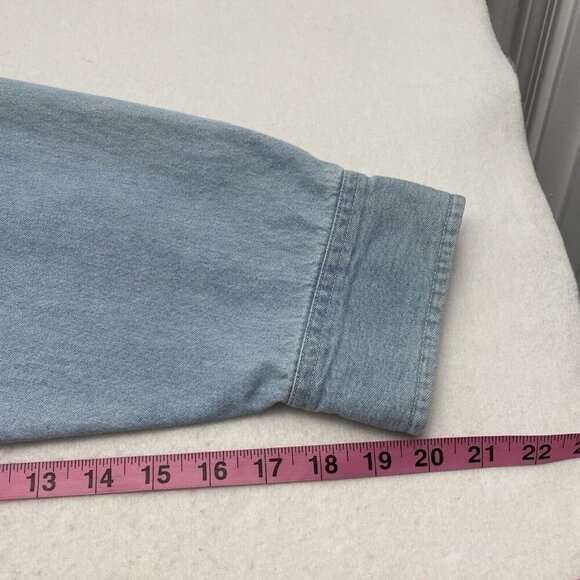 Scottsdale Images Appliqued Handpainted Denim Shirt Size XXL Blue Unique 32-8 - Picture 12 of 15